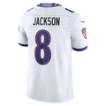 Trusc B.Ravens #8 Lamar Jackson White Vapor F.U.S.E. Stitched Limited Jerseys