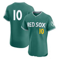 Trusc B.Red Sox #10 Trevor Story Player Green City Connect Limited Elite Home Game Stitched Jerseys