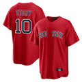 Trusc B.Red Sox #10 Trevor Story Player Red Home Game Stitched Jerseys