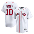 Trusc B.Red Sox #10 Trevor Story Player White Limited Home Game Stitched Jerseys