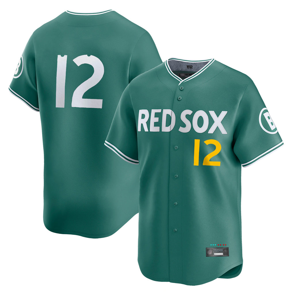 Trusc B.Red Sox #12 Connor Wong Player Green City Connect Limited Home Game Stitched Jerseys