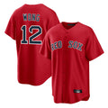 Trusc B.Red Sox #12 Connor Wong Player Red Home Game Stitched Jerseys