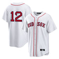 Trusc B.Red Sox #12 Connor Wong Player White Home Game Stitched Jerseys