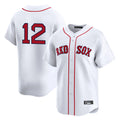 Trusc B.Red Sox #12 Connor Wong Player White Limited Home Game Stitched Jerseys