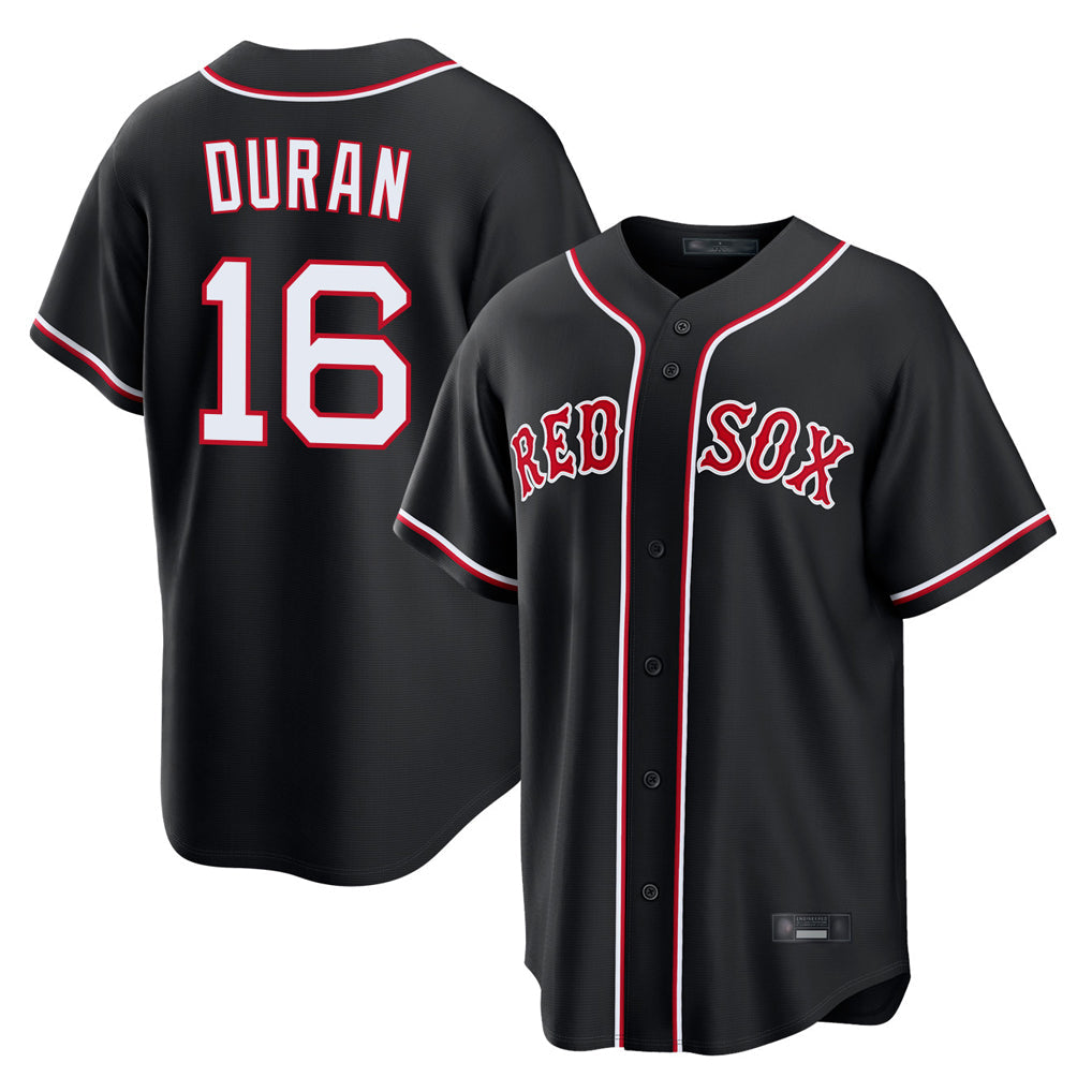 Trusc B.Red Sox #16 Jarren Duran Player Black Out Home Game Stitched Jerseys