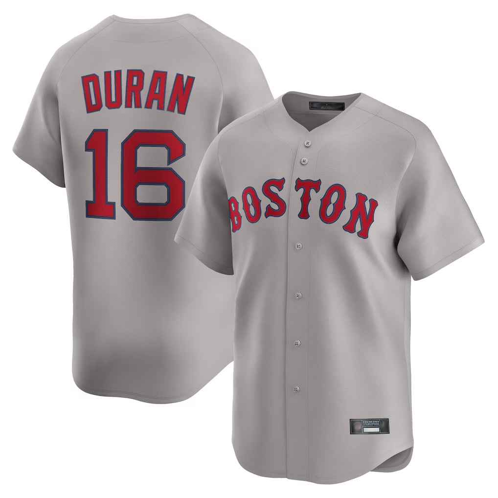 Trusc B.Red Sox #16 Jarren Duran Player Gray Road Limited Home Game Stitched Jersey