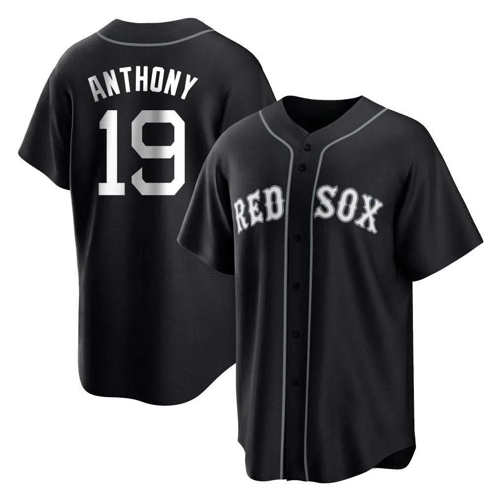 Trusc B.Red Sox #19 Roman Anthony Player Black Home Game Stitched Jerseys