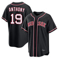 Trusc B.Red Sox #19 Roman Anthony Player Black Out Home Game Stitched Jerseys