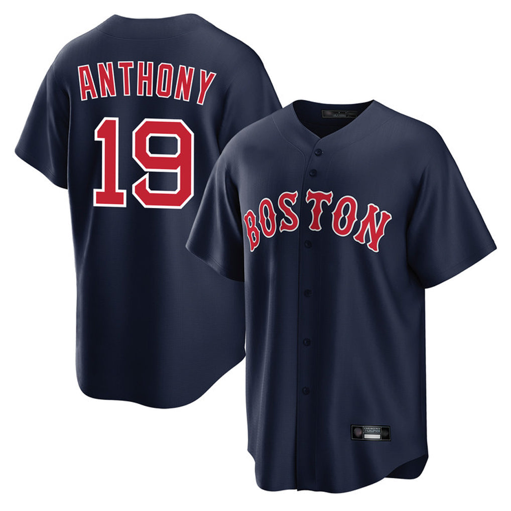Trusc B.Red Sox #19 Roman Anthony Player Navy Home Game Stitched Jerseys