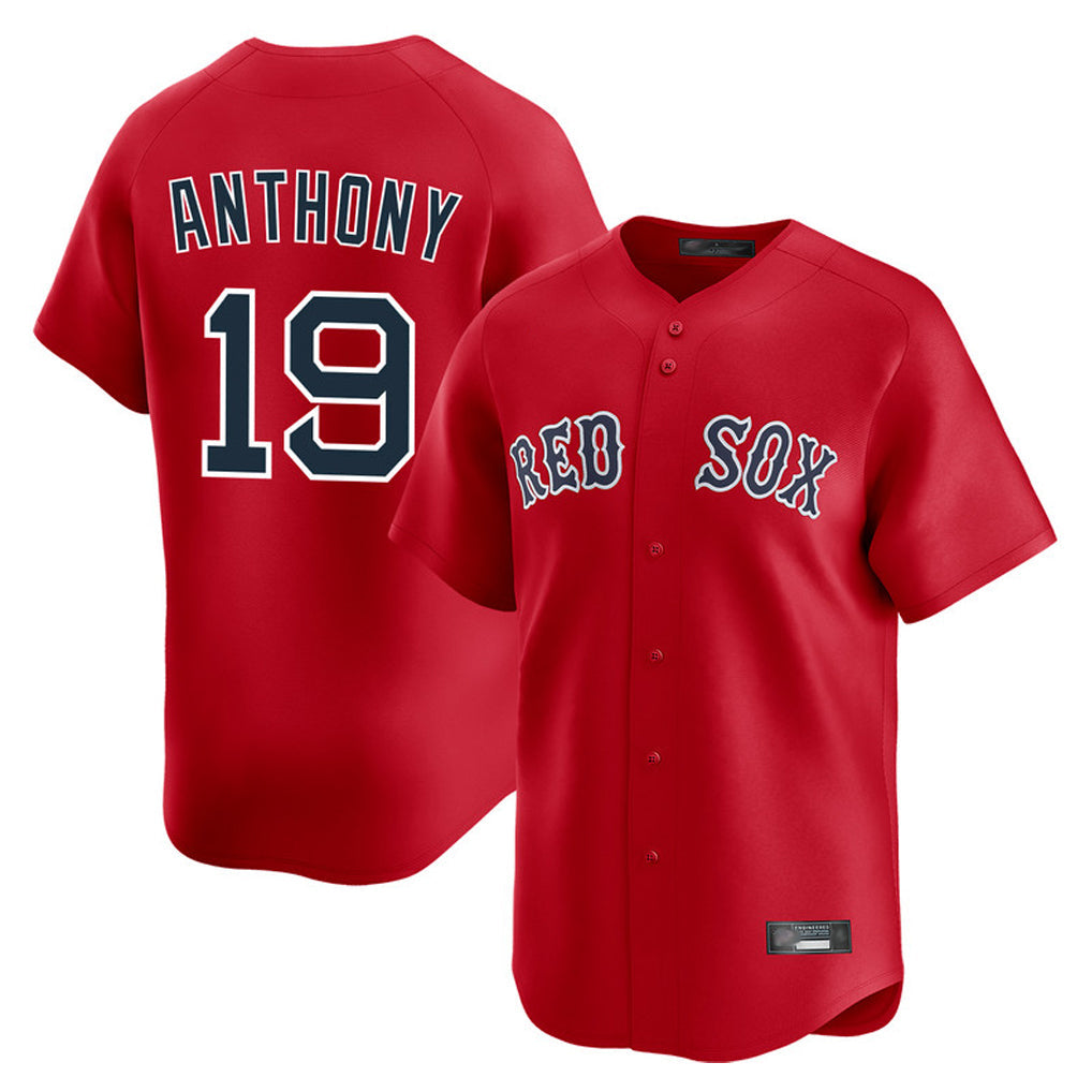 Trusc B.Red Sox #19 Roman Anthony Player Red Limited Home Game Stitched Jerseys