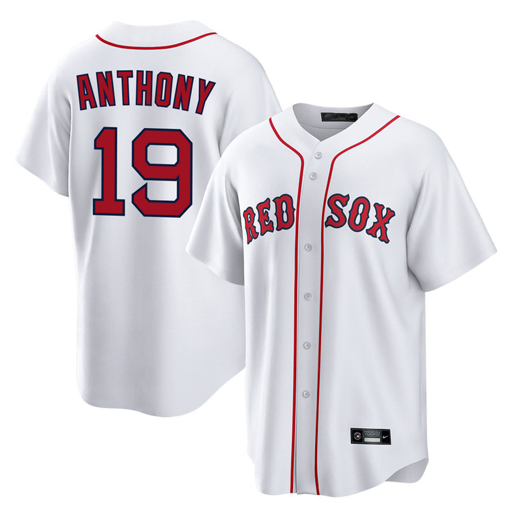 Trusc B.Red Sox #19 Roman Anthony Player White Home Game Stitched Jerseys
