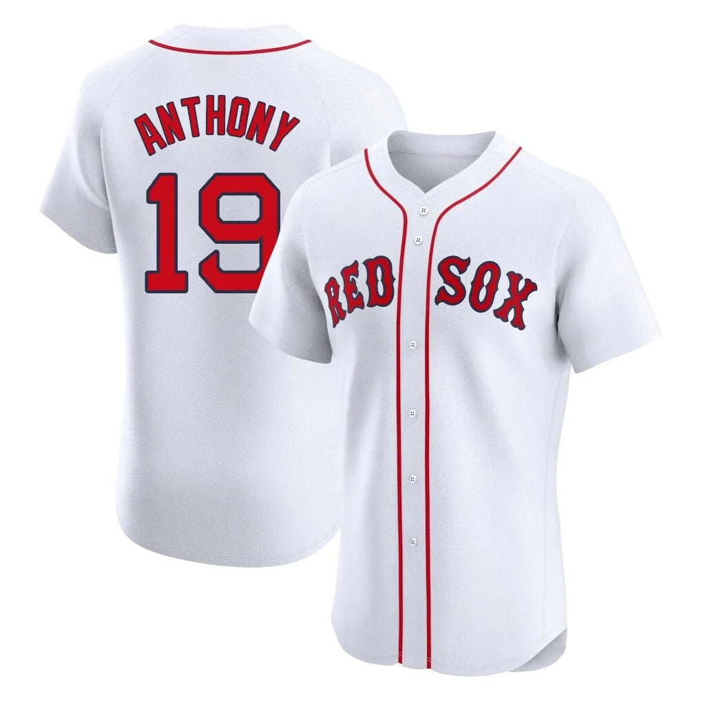 Trusc B.Red Sox #19 Roman Anthony Player White Limited Elite Home Game Stitched Jerseys