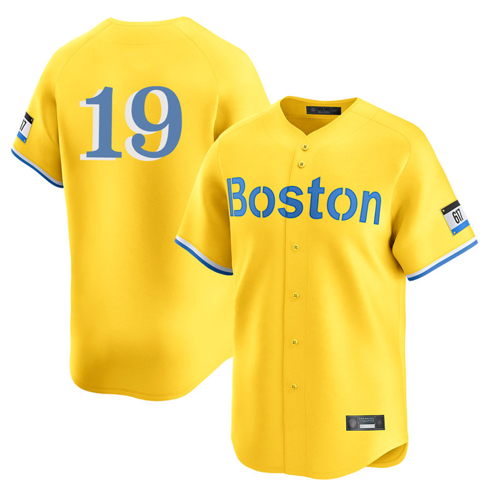 Trusc B.Red Sox #19 Roman Anthony Player Yellow Limited Home Game Stitched Jerseys