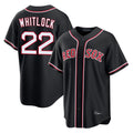 Trusc B.Red Sox #22 Garrett Whitlock Player Black Out Home Game Stitched Jerseys