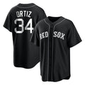 Trusc B.Red Sox #34 David Ortiz Player Black Home Game Stitched Jerseys