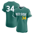 Trusc B.Red Sox #34 David Ortiz Player Green City Connect Limited Elite Home Game Stitched Jerseys