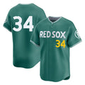 Trusc B.Red Sox #34 David Ortiz Player Green City Connect Limited Home Game Stitched Jerseys