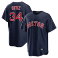 Trusc B.Red Sox #34 David Ortiz Player Navy Home Game Stitched Jerseys