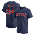 Trusc B.Red Sox #34 David Ortiz Player Navy Limited Elite Home Game Stitched Jerseys