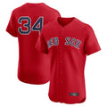 Trusc B.Red Sox #34 David Ortiz Player Red Limited Elite Home Game Stitched Jerseys