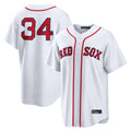 Trusc B.Red Sox #34 David Ortiz Player White Home Game Stitched Jerseys