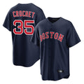 Trusc B.Red Sox #35 Garrett Crochet Player Navy Home Game Stitched Jerseys