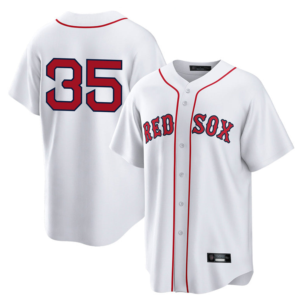 Trusc B.Red Sox #35 Garrett Crochet Player White Home Game Stitched Jerseys