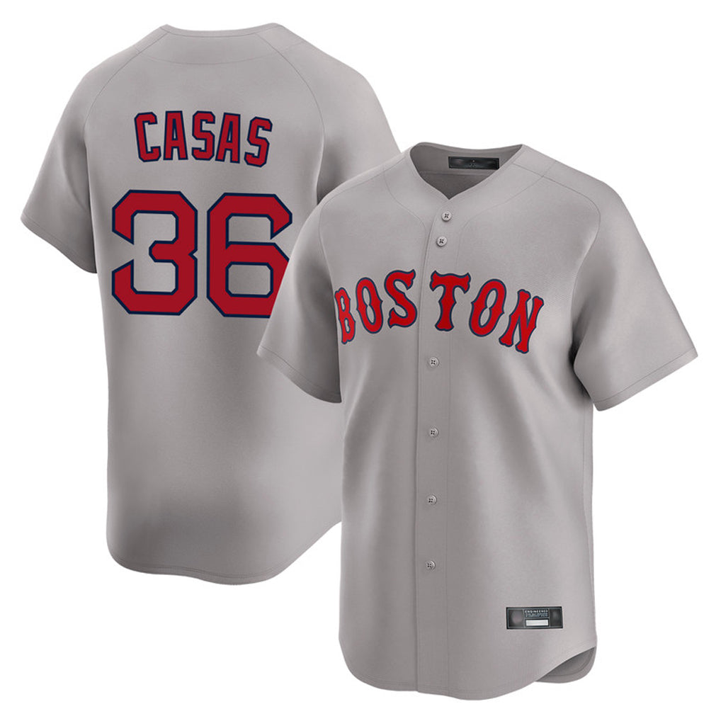 Trusc B.Red Sox #36 Triston Casas Player Gray Road Limited Home Game Stitched Jersey