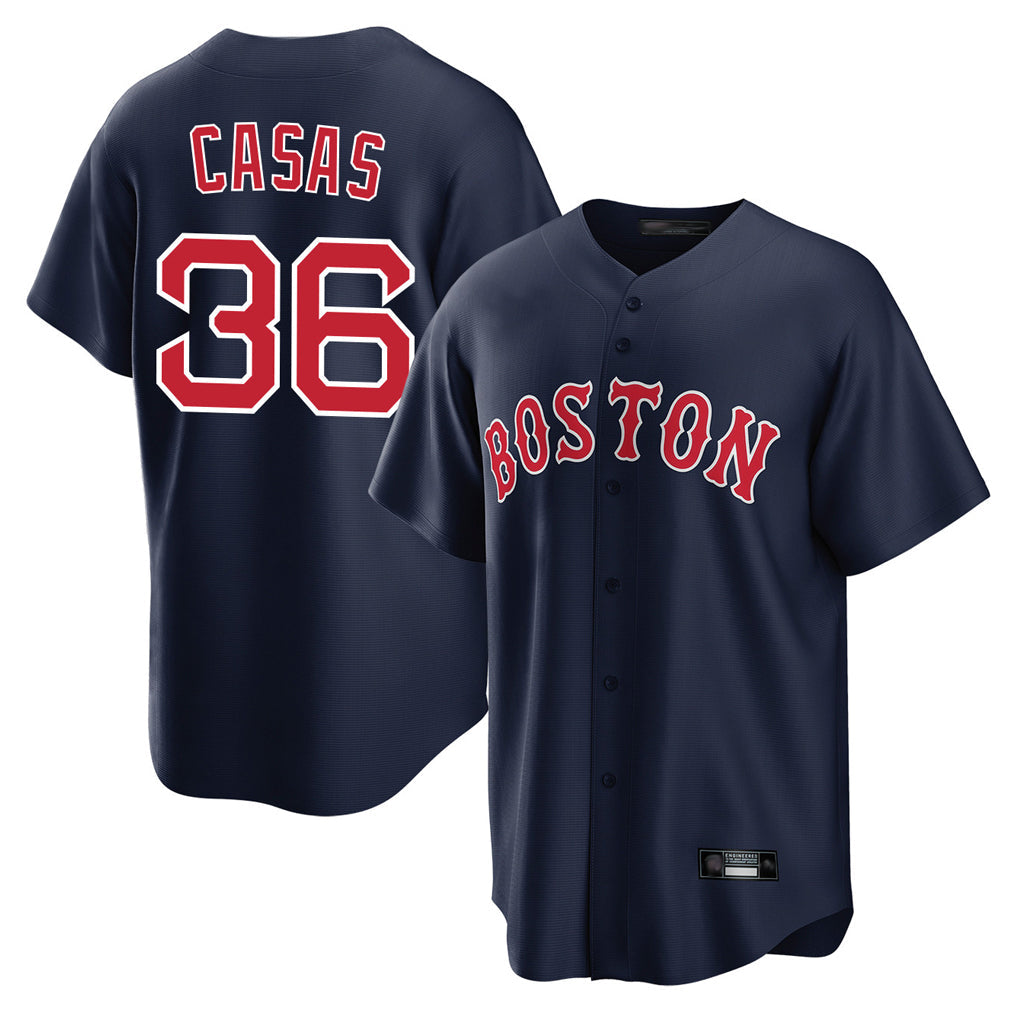 Trusc B.Red Sox #36 Triston Casas Player Navy Home Game Stitched Jersey