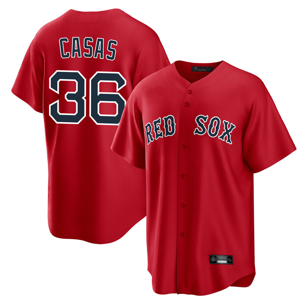Trusc B.Red Sox #36 Triston Casas Player Red Home Game Stitched Jersey