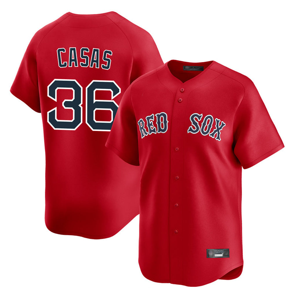 Trusc B.Red Sox #36 Triston Casas Player Red Limited Home Game Stitched Jersey