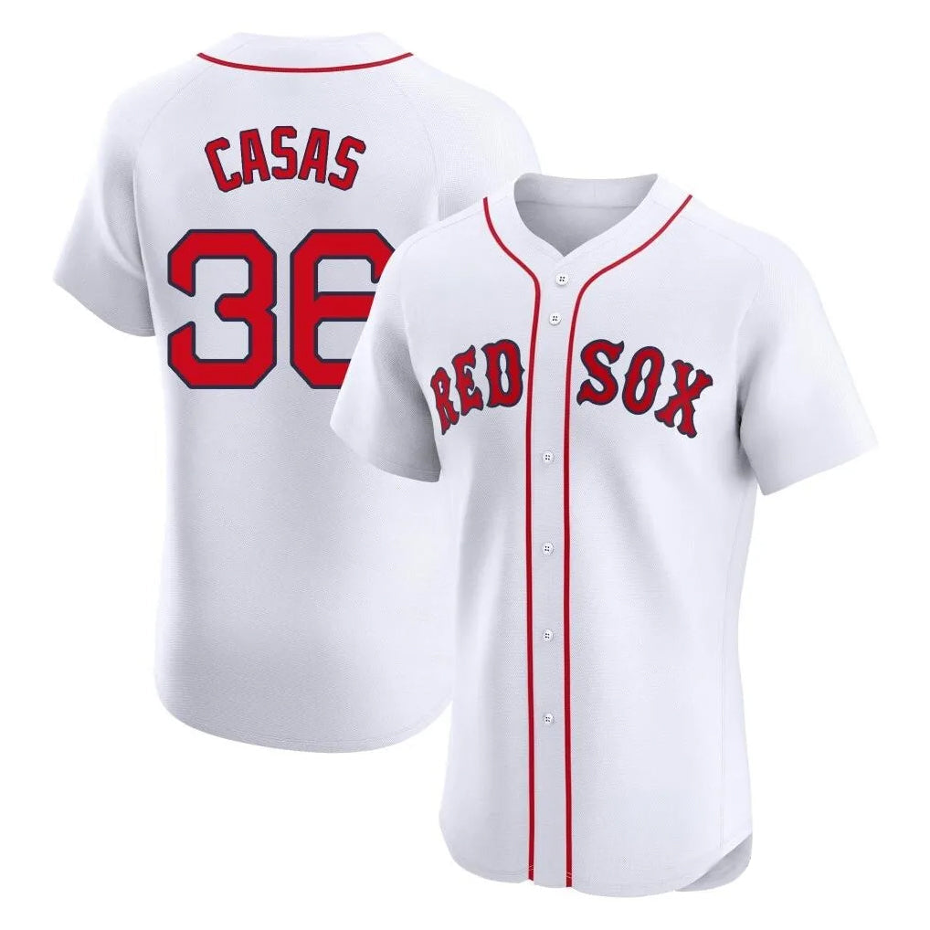 Trusc B.Red Sox #36 Triston Casas Player White Limited Elite Home Game Stitched Jersey