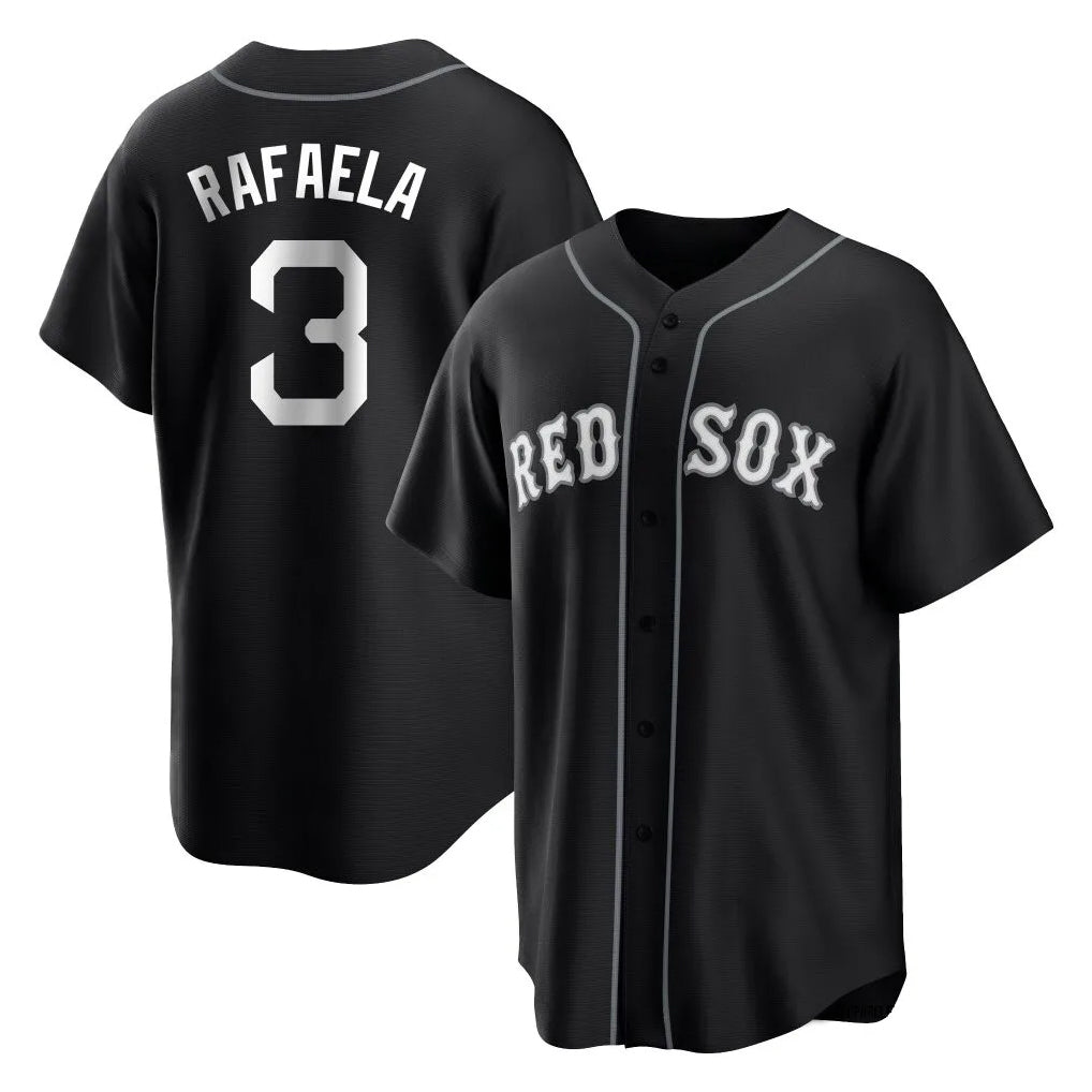 Trusc B.Red Sox #3 Ceddanne Rafaela Player Black Home Game Stitched Jerseys