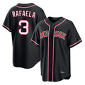 Trusc B.Red Sox #3 Ceddanne Rafaela Player Black Out Home Game Stitched Jerseys