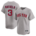 Trusc B.Red Sox #3 Ceddanne Rafaela Player Gray Road Limited Home Game Stitched Jersey