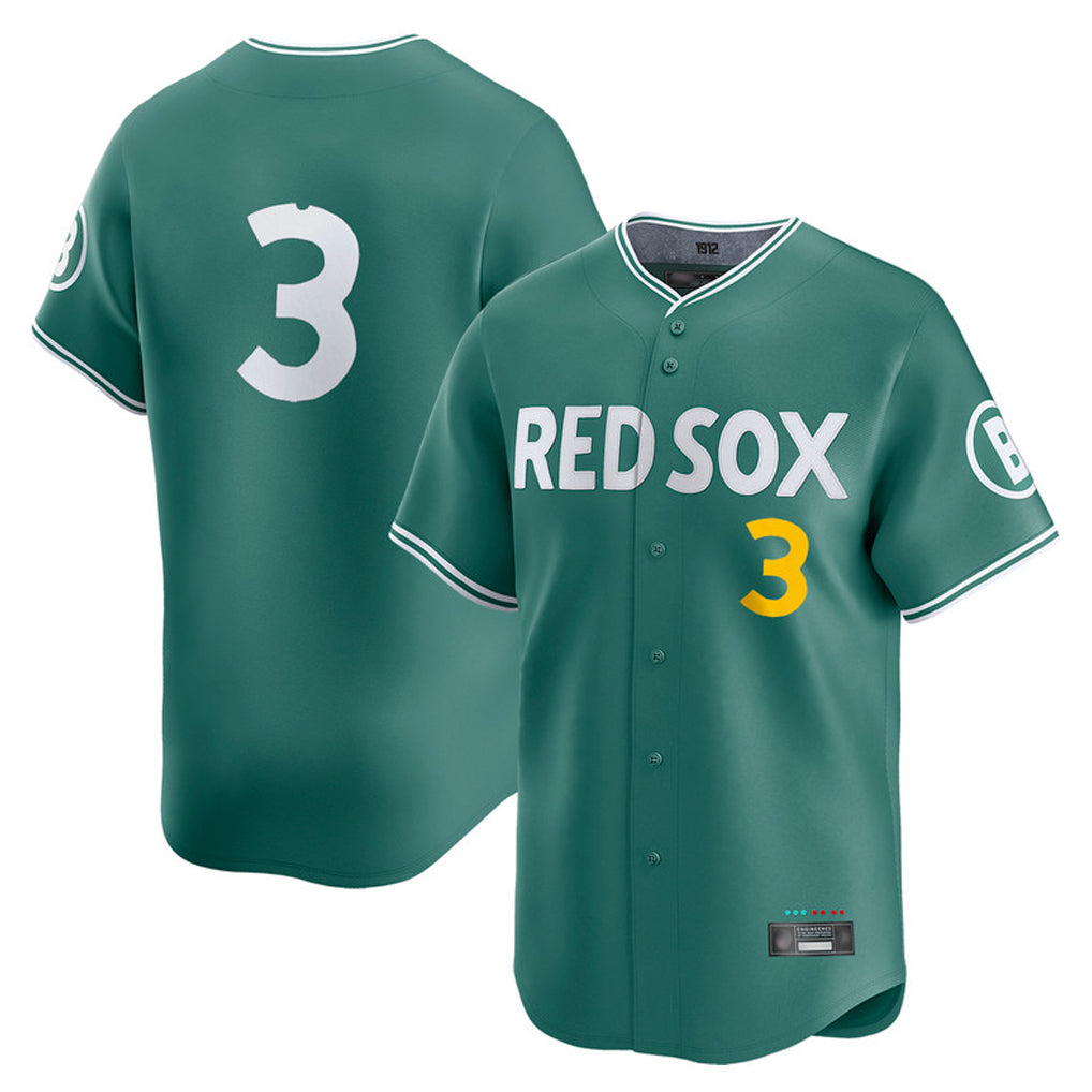 Trusc B.Red Sox #3 Ceddanne Rafaela Player Green City Connect Limited Home Game Stitched Jersey