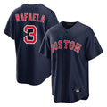 Trusc B.Red Sox #3 Ceddanne Rafaela Player Navy Home Game Stitched Jersey