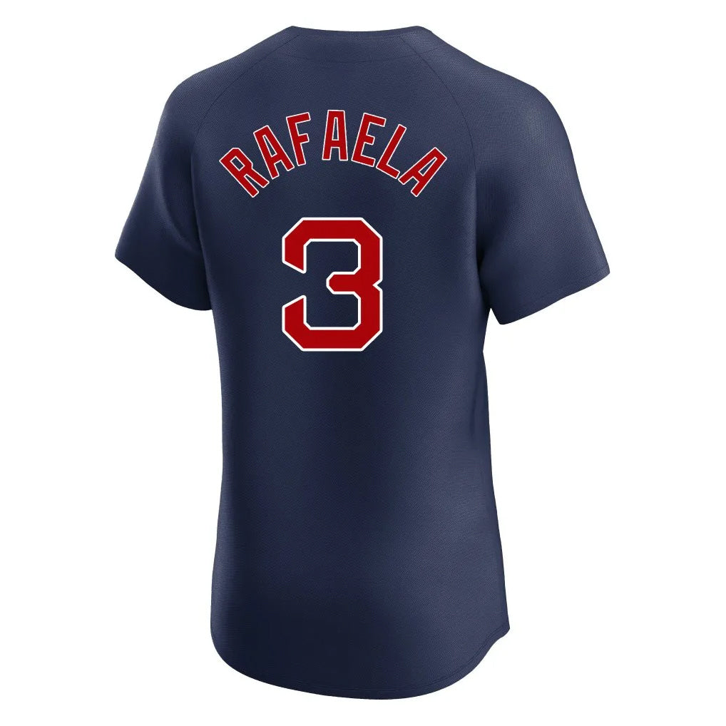 Trusc B.Red Sox #3 Ceddanne Rafaela Player Navy Limited Elite Home Game Stitched Jerseys