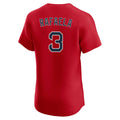 Trusc B.Red Sox #3 Ceddanne Rafaela Player Red Limited Elite Home Game Stitched Jerseys
