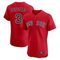 Trusc B.Red Sox #3 Ceddanne Rafaela Player Red Limited Elite Home Game Stitched Jersey