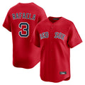 Trusc B.Red Sox #3 Ceddanne Rafaela Player Red Limited Home Game Stitched Jersey