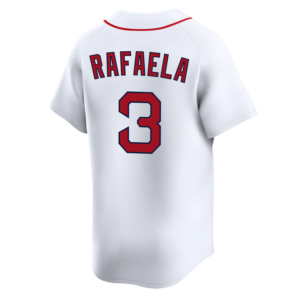 Trusc B.Red Sox #3 Ceddanne Rafaela Player White Limited Home Game Stitched Jerseys