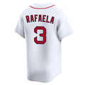 Trusc B.Red Sox #3 Ceddanne Rafaela Player White Limited Home Game Stitched Jerseys