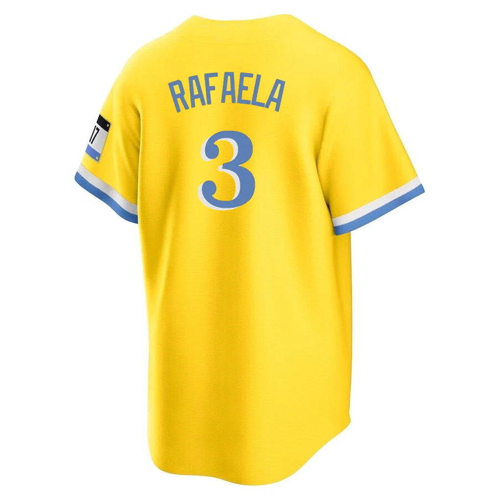 Trusc B.Red Sox #3 Ceddanne Rafaela Player Yellow Home Game Stitched Jerseys