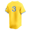 Trusc B.Red Sox #3 Ceddanne Rafaela Player Yellow Limited Home Game Stitched Jerseys