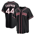 Trusc B.Red Sox #44 Aroldis Chapman Player Black Out Home Game Stitched Jerseys