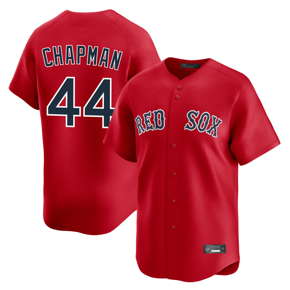 Trusc B.Red Sox #44 Aroldis Chapman Player Red Limited Home Game Stitched Jerseys