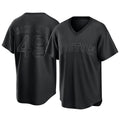 Trusc B.Red Sox #49 Tim Wakefield Player Black T-shirt Home Game Stitched Jerseys
