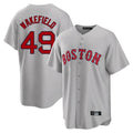 Trusc B.Red Sox #49 Tim Wakefield Player Gray Road Home Game Stitched Jerseys