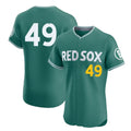 Trusc B.Red Sox #49 Tim Wakefield Player Green City Connect Limited Elite Home Game Stitched Jerseys